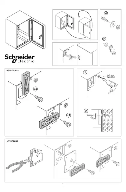 schneider施耐德instruction sheet for PLM32